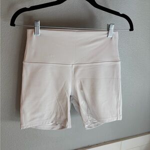 Women's Lululemon High-Waist White Active Bike Shorts